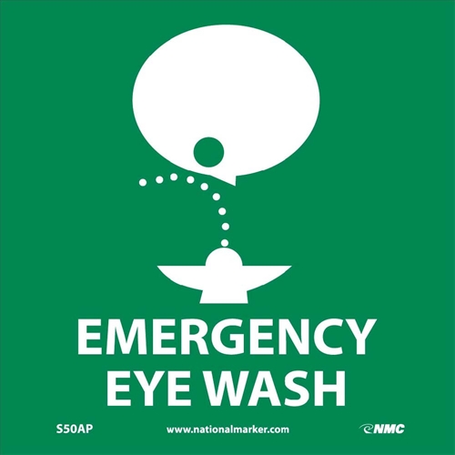Emergency Eye Wash Label (S50AP)