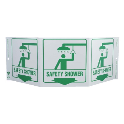 Green Work Safety Shower Sign (GW3059)