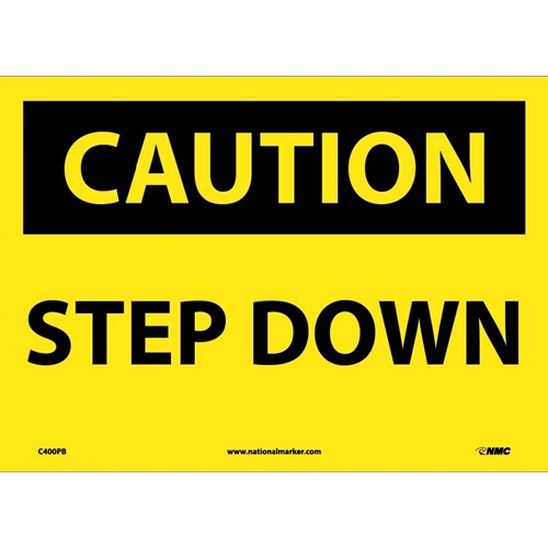 Caution Step Down Sign (C400PB)