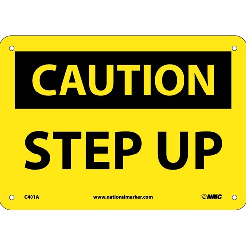 Caution Step Up Sign (C401A)