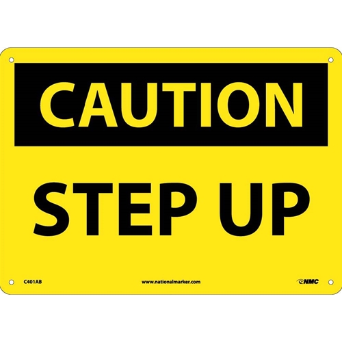Caution Step Up Sign (C401AB)