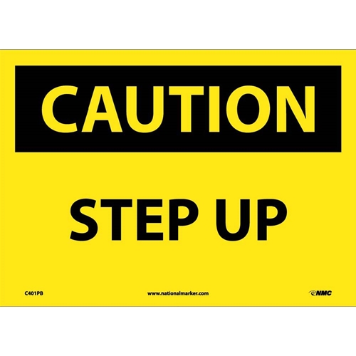 Caution Step Up Sign (C401PB)