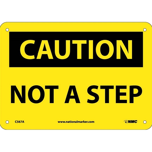 Caution Not A Step Sign (C567A)