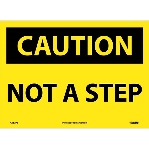 Caution Not A Step Sign (C567PB)