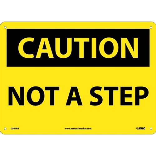 Caution Not A Step Sign (C567RB)