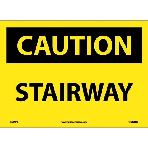 Caution Stairway Sign (C609PB)