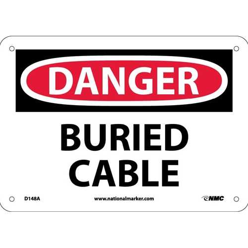 Danger Buried Cable Sign (D148A)