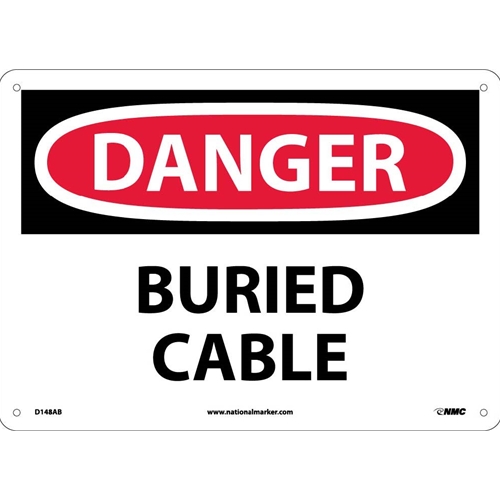 Danger Buried Cable Sign (D148AB)