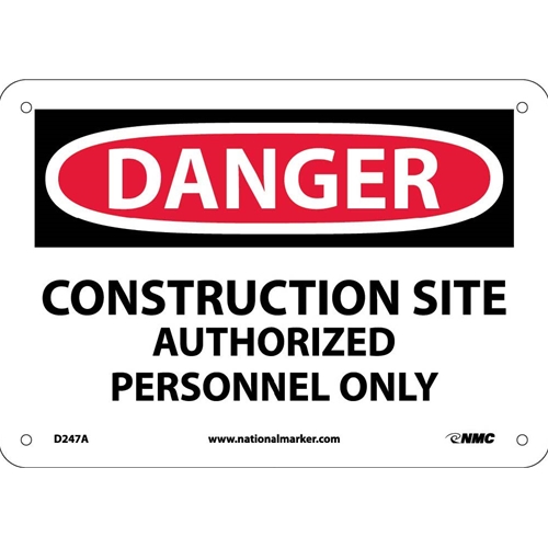 Danger Construction Site Sign (D247A)