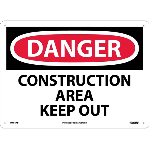 Danger Construction Area Keep Out Sign (D404AB)