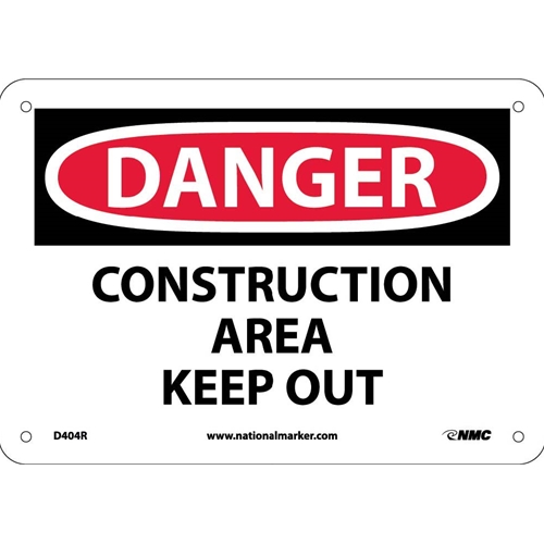Danger Construction Area Keep Out Sign (D404R)