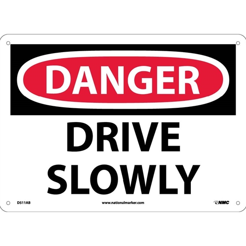 Danger Drive Slowly Sign (D511AB)