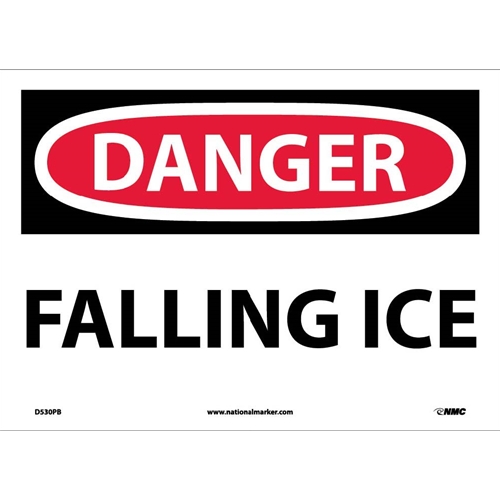 Danger Falling Ice Sign (D530PB)