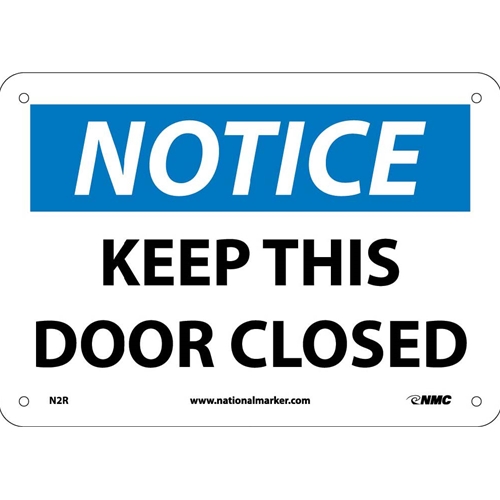Notice Keep This Door Closed Sign (N2R)