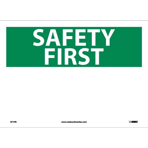 Safety First Sign (SF1PB)