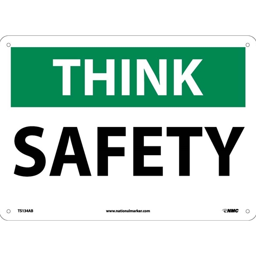 Think Safety Sign (TS134AB)