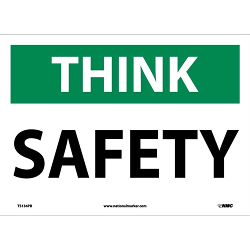 Think Safety Sign (TS134PB)