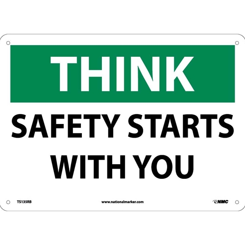 Think Safety Starts With You Sign (TS135RB)