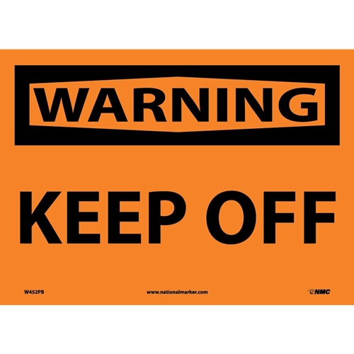 Warning Keep Off Sign (W452PB)