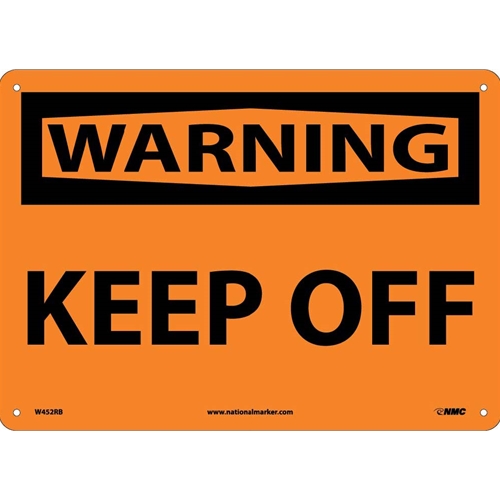 Warning Keep Off Sign (W452RB)