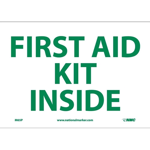 First Aid Kit Inside Sign (M65P)