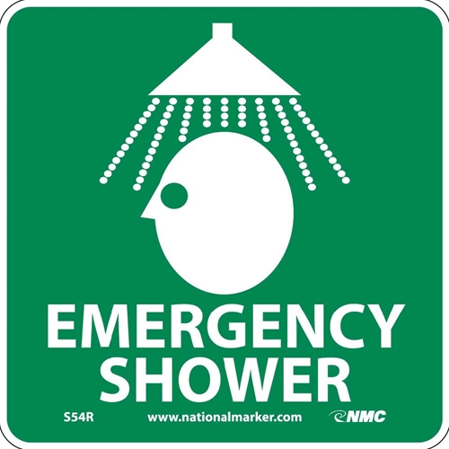 Emergency Shower Sign (S54R)