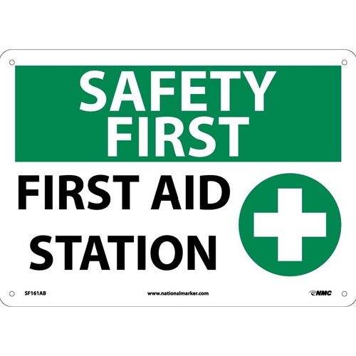 Safety First Aid Station Sign (SF161AB)