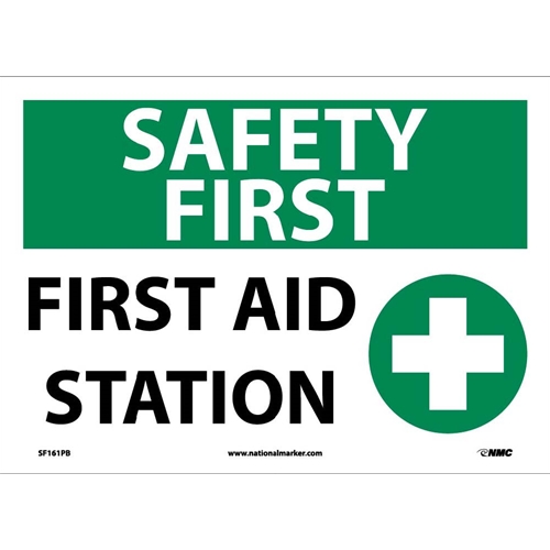 Safety First Aid Station Sign (SF161PB)