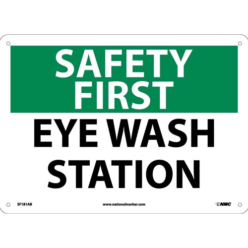 Safety First Eye Wash Station Sign (SF181AB)