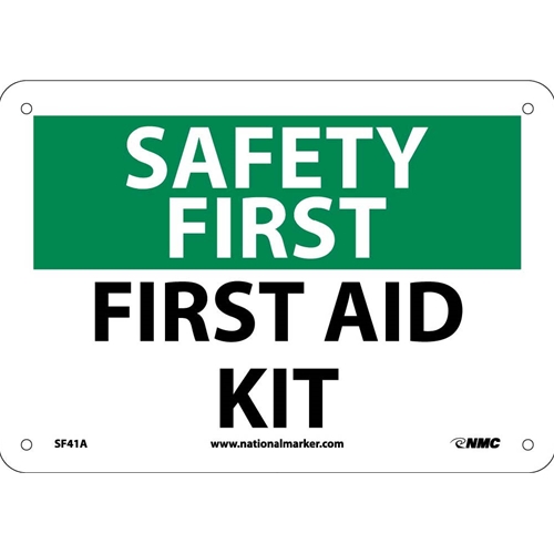 Safety First Aid Kit Sign (SF41A)