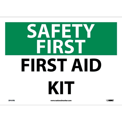 Safety First Aid Kit Sign (SF41PB)