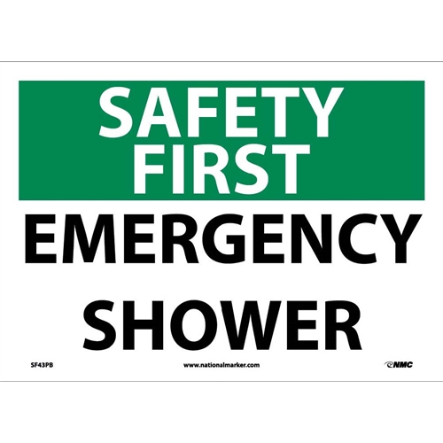 Safety First Emergency Shower Sign (SF43PB)