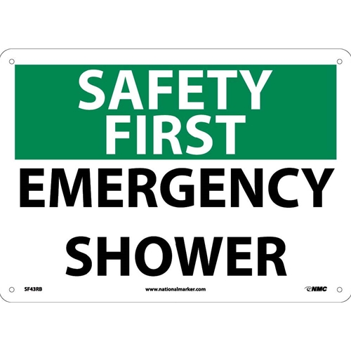 Safety First Emergency Shower Sign (SF43RB)