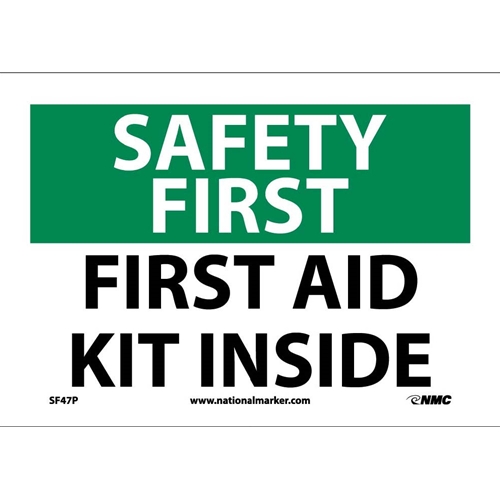 Safety First Aid Kit Inside Sign (SF47P)