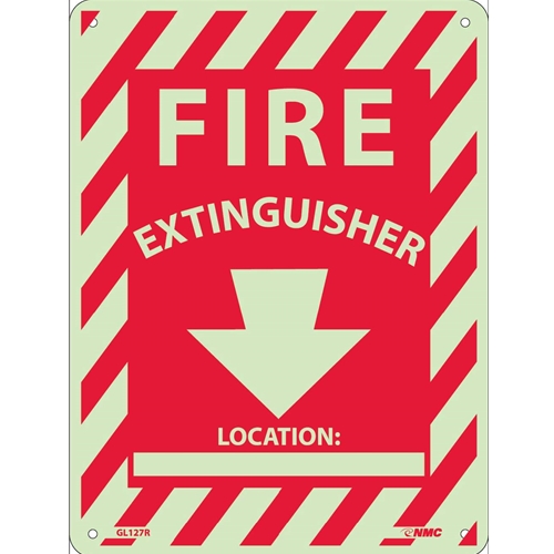 Fire Extinguisher Sign (GL127R)