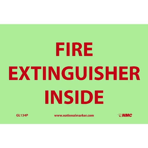 Fire Extinguisher Inside Sign (GL134P)