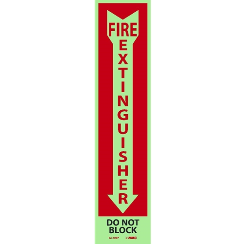 Fire Extinguisher Do Not Block Sign (GL200P)