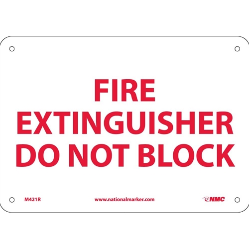 Fire Extinguisher Do Not Block Sign (M421R)