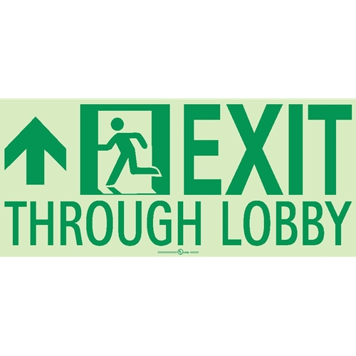 Exit Through Lobby Sign (50F-4SN-L)