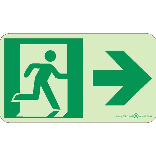 Glo Brite Right Arrow Egress Sign (50R-1SN-R)
