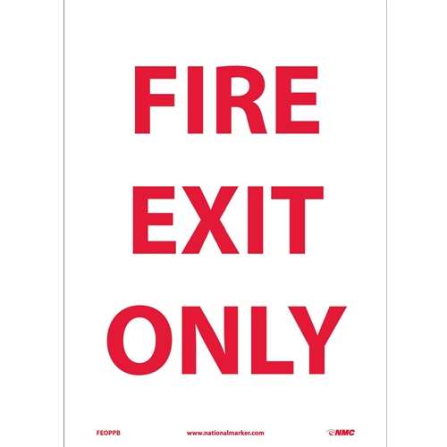 Fire Exit Only Sign (FEOPPB)