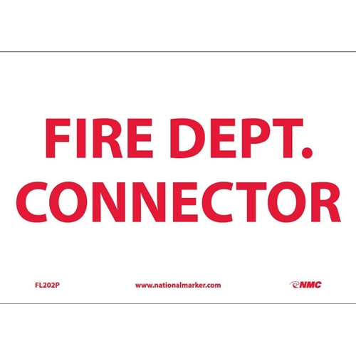 Fire Dept. Connector Sign (FL202P)