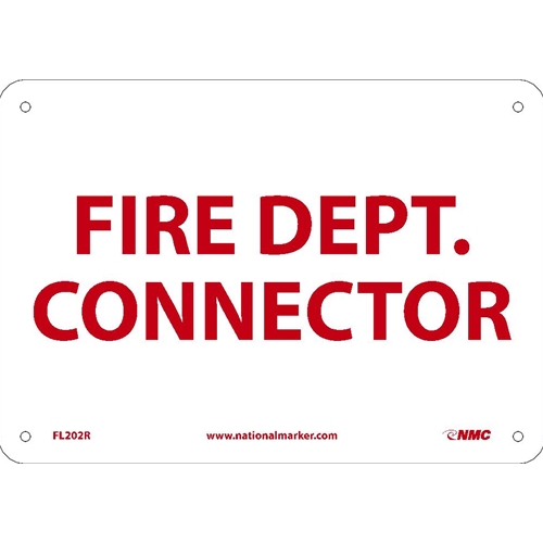 Fire Dept. Connector Sign (FL202R)