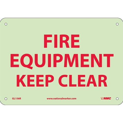 Fire Equipment Keep Clear Sign (GL156R)