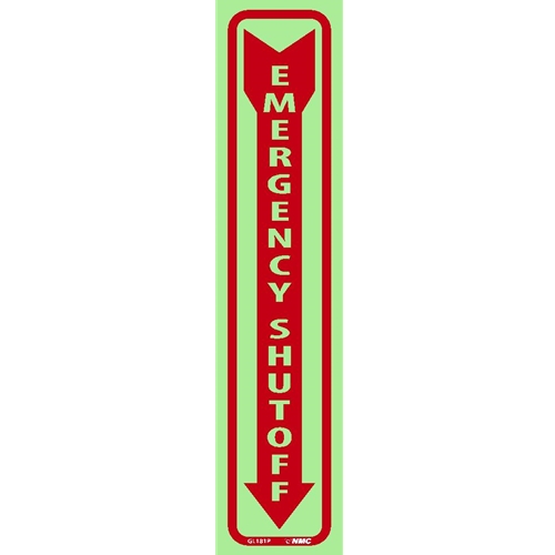 Emergency Shut Off Sign (GL181P)
