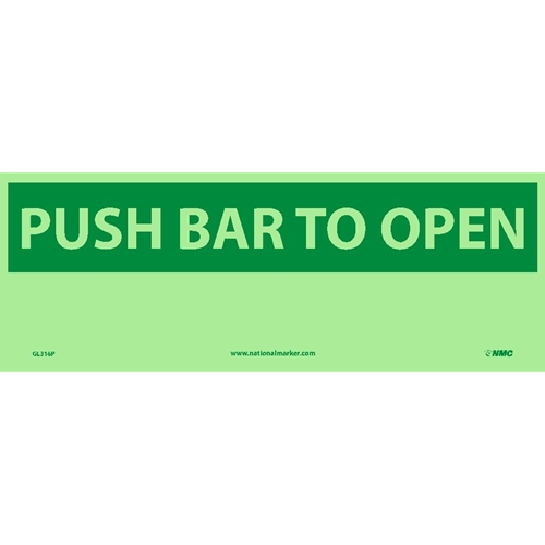 Push Bar To Open Sign (GL316P)