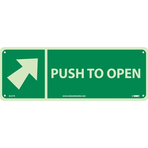 Push To Open Sign (GL317R)