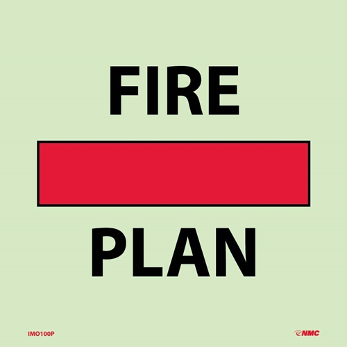 Fire Plan Sign (IMO100P)