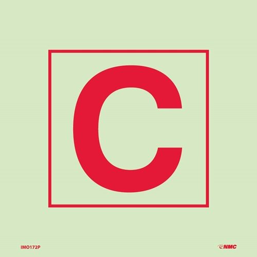 Fire Control Plan "C" Sign (IMO172P)