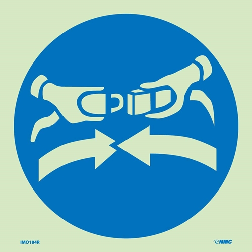 Safety Of Life At Sea Fasten Seat Belts Sign (IMO184R)